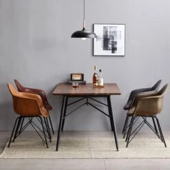 A Set Of 2 Bobby Dining Chairs, Distressed Leather(A Set Of Bobby Dining Chairs Distressed Leather) -Weilai Concept 2 2 b9c51622 4a13 4ebe 83d3 48987dcf3ead