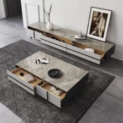 Ohyama Living Room Table Set, Coffee Table, TV Stand(Ohyama Living Room Table Set Coffee Table Tv Stand Side Table) -Weilai Concept 2 3 7b1ea8a6 e89e 4a84 8f81 961b50e75e52