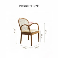 Anya Office Desk With Storage & Office Chair, Ash Wood & Rattan(Anya Office Desk) -Weilai Concept 2 49470b7c be06 4d9b a4d0 e49dba1ab39a