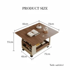 Ruiz Small Coffee Table, Lift Up Coffee Table With Storage & Casters(Ruiz Small Coffee Table Foldable Side Table With Storage Casters) -Weilai Concept 2 72ad8118 e7e3 4bb3 bee6 a884b0f7e737