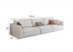 R77 Dexter Three Seater Sofa, Modular Sofa, Leathaire(R77 Dexter Three Seater Sofa) -Weilai Concept 300
