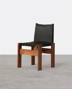 Lynette Dining Chair, PU Leather, Solid Wood(Lynette Dining Chair)