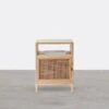 Cane Mini Side Table, Natural Rattan & Ash Esche Wood(Cane Mini Side Table)