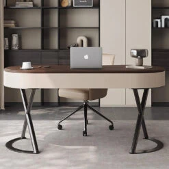 Chika Modern Office Desk For Home, Curved Office Desk, Wood(Chika Office Desk) -Weilai Concept 3 bc1f5c55 b591 454a 8333 4de89261d3b3