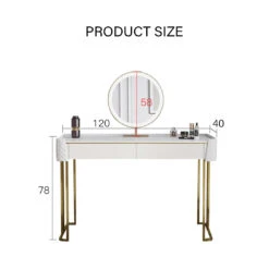 Duran Dressing Table With LED Mirror, Cream(Duran Dressing Table White) -Weilai Concept 3 e7b1b2dc 70e2 40a9 98ab 5ce19953efea