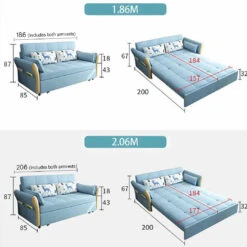 SB152 Two Seater Sofa Bed, Blue(Sb152 Two Seater Sofa Bed) -Weilai Concept 3 f8cf5e87 af69 4a9f 9173 0e98bf82ce27
