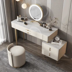 Prestigio Dressing Table With LED Mirror, Cream(Prestigio Dressing Table With Led Mirror) -Weilai Concept 4 042b2f06 ac07 4586 ad37 6e347ef79877