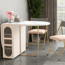 Weilai Concept Signature Folding Dining Table, White, Oval(Weilai Concept Folding Dining Table) -Weilai Concept 4 0a01aad6 1502 41ce 861d be62ce311cc9 1