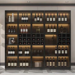 Hampshire I Wine Cabinet, Wine Storage With Glass Doors & Lights(Hampshire Wine Storage) -Weilai Concept 4 2cfa5712 2989 40ba 9c88 da979eb27c1d