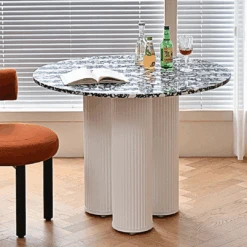 Martinez Small Round Dining Table, Marble(Martinez Small Round Dining Table Marble) -Weilai Concept 4 30bd2bbf 1d72 442d aa7e 8bd182935471