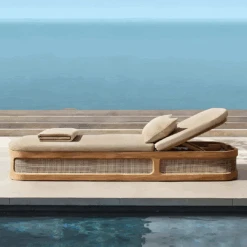 Marina Reclining Outdoor Sun Lounger, Daybed(Marina Sun Lounger Reclining Sun Lounger Beach And Chair Rattan Or Teakwood) -Weilai Concept 4 8d2b29bb c32f 4fe3 864a 8b62ed42c1fb