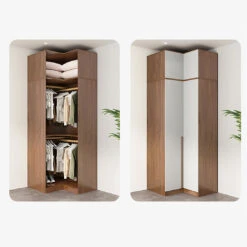 Nascimento Corner Wardrobe, Tall Wardrobe, L Shape Wardrobe With Dressing Table(Nascimento Wardrobe) -Weilai Concept 4 9eff3251 4d2a 47a5 a7e7 141860c8a227