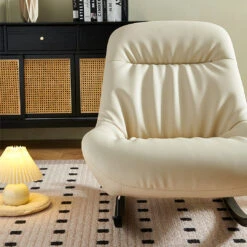 Lutz Rocking Chair With Footstool, Leather(Lutz Rocking Chair With Footstool Leather) -Weilai Concept 4 b0ab2ac1 cb19 4b05 8936 120b771f637e