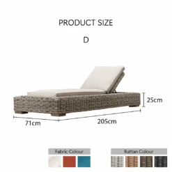 Marina Reclining Outdoor Sun Lounger, Daybed(Marina Sun Lounger Reclining Sun Lounger Beach And Chair Rattan Or Teakwood) -Weilai Concept 4 b5b6560c 656f 49c4 b7b7 1f037eb1fb64