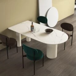 La Plainville Dining Table, White(La Plainville Dining Table)