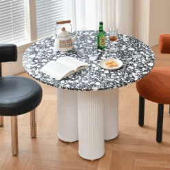 Nelli Modern Round Dining Table, Marble(Nelli Modern Round Dining Table Marble) -Weilai Concept 5 21102adf f6c0 4ee1 bda2 be87c7e89670