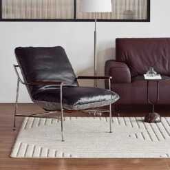 Prasad Lounge Chair Armchair With Ottoman, Real Leather(Prasad Loung Chair With Ottoman Real Leather) -Weilai Concept 5 35c0696e 1e05 4bd6 ab8e bb9c08a96f8d