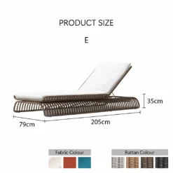 Marina Reclining Outdoor Sun Lounger, Daybed(Marina Sun Lounger Reclining Sun Lounger Beach And Chair Rattan Or Teakwood) -Weilai Concept 5 3be4f5c0 86cc 45f5 95d7 f31e41e299bd