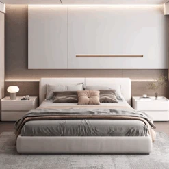 Agustina Modern Bedside Table, Wooden Bedside Table, Cream(Agustina Modern Bedside Table Wooden Bedside Table Cream) -Weilai Concept 5 64b8b1fb a8f5 4e1f 9524 e0389f96d77b