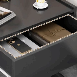 Romina Dark Bedside Table(Romina Dark Wood Bedside Table Bedside Table Black) -Weilai Concept 5 e34ebe50 4382 4222 a524 a7761d8c1a23