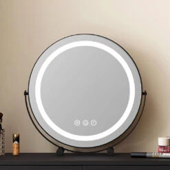 Scarlett Dressing Table With Side Cabinet & LED Mirror, Black(Scarlett Dressing Table) -Weilai Concept 6 218bd535 2fde 4616 acb6 28df1809ae3b