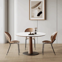 Anderson Small Round Dining Table, Sintered Stone & Solid Wood(Anderson Small Round Dining Table Sintered Stone Solid Wood) -Weilai Concept 8 5c075830 d796 4faf b87f 8fc1666da587