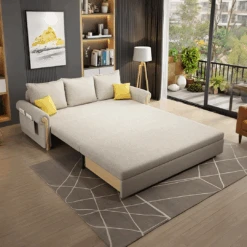 Braylene Two Seater Sofa Bed, Linen(Braylene Three Seater Sofa Bed)