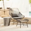 Carmean Rattan Chair And Footstool, Outdoor(Carmean Rattan Chair And Footstool Outdoor Furniture)