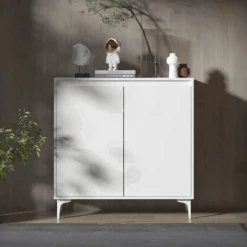 Cethy Wood Shoe Storage, White(Cethy Solid Wood Shoe Storage White)