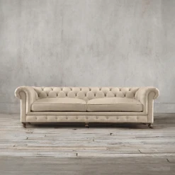 ChicComfort Two Seater Sofa, Velvet(Chesterfield Two Seater Sofa Velvet) -Weilai Concept ChicComfort Three Seater Sofa Velvet