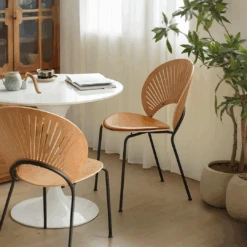 A Set Of 2 Conker Dining Chair, Solid Wood(A Set Of 2 Conker Dining Chair Solid Wood) -Weilai Concept Conker Dining Chair Oak 1