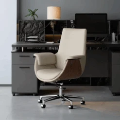 Deon E43 Home Office Chair, Medium Size(Deon E43 Home Office Chair Gray Upholstered Medium Size)