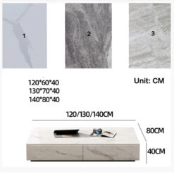 Dionne Coffee Table, Sintered Stone, White Marble Effect(Dionne Coffee Table Sintered Stone White Black) -Weilai Concept DionneCoffeeTable