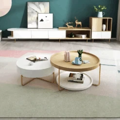 Harper Nesting Coffee Table, Oak(Harper Nesting Coffee Table Oak)