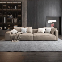 Hartste Three Seater Sofa, Leathaire(Hartste Three Seater Sofa Leathaire)