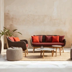 Julii Rattan Armchair, Two Seater Sofa, Outdoor Furniture(Julii Rattan Armchair Two Seater Sofa Outdoor Furniture)