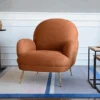 Juno Armchair, Brown Velvet(Juno Armchair Brown Velvet)
