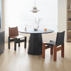 Lynette Dining Chair, PU Leather, Solid Wood(Lynette Dining Chair) -Weilai Concept Lynette Dining Chair PU Leather Solid Wood