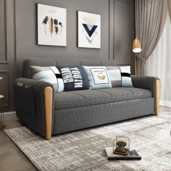 Mavis Two Seater Sofa Bed, Dark Grey(Mavis Two Seater Sofa Bed)
