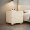 Niomi Bedside Table, Cream(Niomi Bedside Table)
