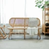 Penny Cane Rattan Bench, Oak(Penny Cane Rattan Bench Oak)