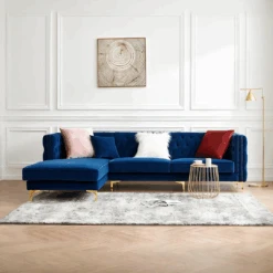 WH215 Three Seater Corner Sofa, Velvet(Wh215 Three Seater Sofa)