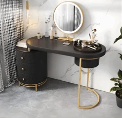 Tandy Dressing Table With LED Mirror, White,Makeup Vanity(Tandy Dressing Table Led Mirror) -Weilai Concept WX20240718 223941