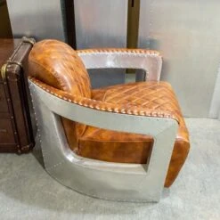 Aviator Pilot Armchair(Aviator Pilot Armchair) -Weilai Concept aviator polit armchair distressed leather weilai concept weilai concept 3