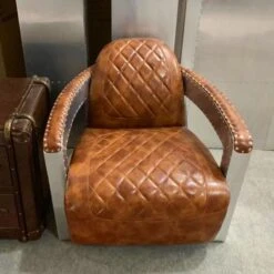 Aviator Pilot Armchair(Aviator Pilot Armchair) -Weilai Concept aviator polit armchair distressed leather weilai concept weilai concept 4