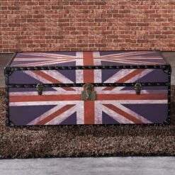 Aviator Union Jack Suitcase Coffee Table, Industrial Storage(Aviator Union Jack Suitcase Coffee Table Industrial Storage) -Weilai Concept aviator union jack suitcase coffee table industrial storage weilai concept weilai concept 3