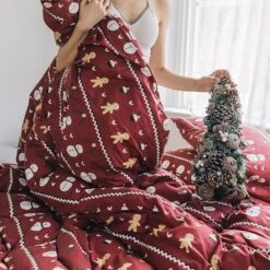 CA514 Cotton Duvet Cover + Bed Sheet + 2 Pillowcases, King, More Patterns Available(Ca414 Cotton Duvet Cover Bed Sheet 2 Pillowcases King More Patterns Available) -Weilai Concept ca514 cotton duvet cover bed sheet 2 pillowcases king more patterns available weilai concept pattern 3 weilai concept 4