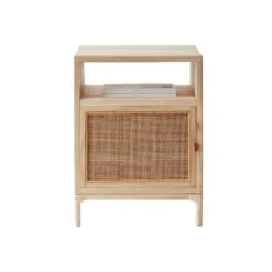 Cane Mini Side Table, Natural Rattan & Ash Esche Wood(Cane Mini Side Table) -Weilai Concept cane mini side table natural rattan oak weilai concept weilai concept 2
