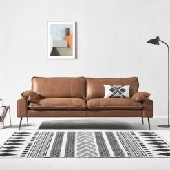 Caudill Thress Seater Sofa, Cowhide Leather(Caudill Two Seater Sofa Cowhide Leather) -Weilai Concept caudill two seater sofa cowhide leather weilai concept weilai concept 3