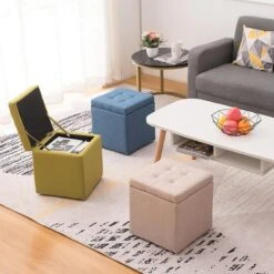 Cube Footstool With Storage(Cube Footstool With Storage)